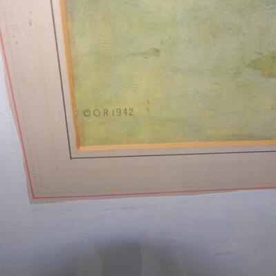 LOT 30. PIERRE OUTIN PRINT "THE TOAST"