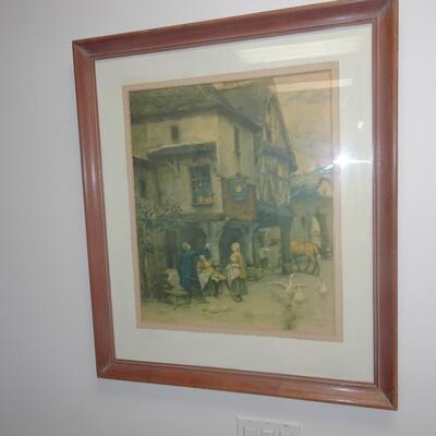 LOT 30. PIERRE OUTIN PRINT "THE TOAST"
