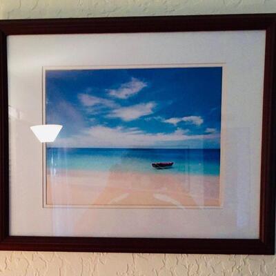 LOT 95: Sky, Sea & Sand: Framed Photograph