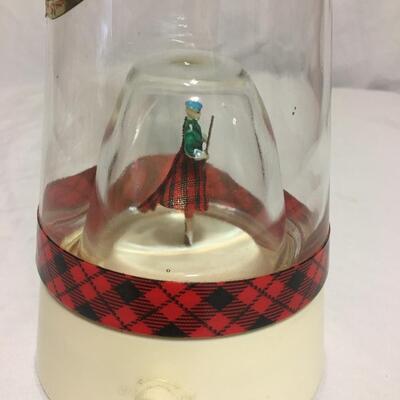 Vintage Gilbeys Scotch Whiskey Empty Decanter Music Box With Dancer Song Works