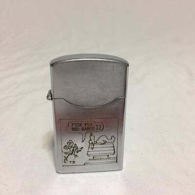 VTG.  Zippo Lighter Peanuts Snoopy Vietnam War   Windproof