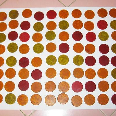 MS 80 Bakelite Tiddledy Winks Tokens Discs 7/8"