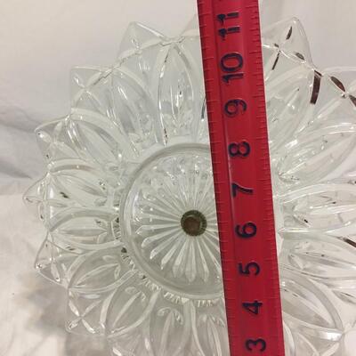 ðŸ¥°Vintage Clear Cut Glass Crystal 3 Tier Serving Dish Stand Cookie Candy