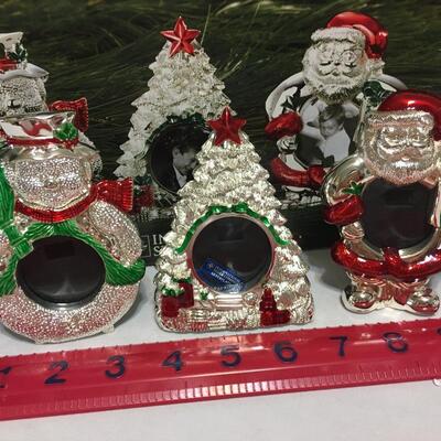 Silver plated Holiday Trio photo set