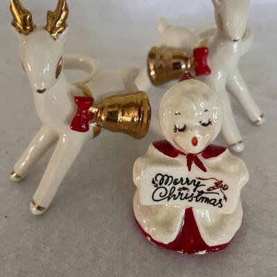 ST MERRY CHRISTMAS ANGEL AND REINDEER FRIENDS