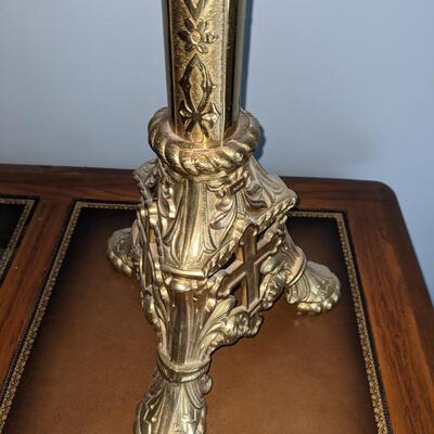 Heavy Brass Altar Standing 3-Point Crucifix