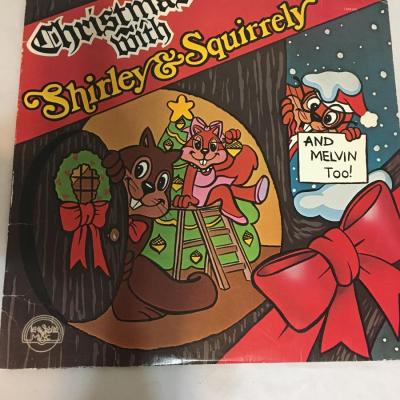 CHRISTMAS WITH SHIRLEY & SQUIRRELY LP VINYL RECORD ALBUM