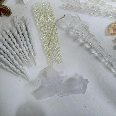 Lot of Plastic Christmas Ornaments