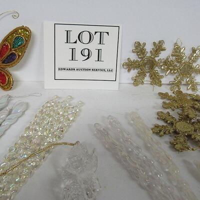 Lot of Plastic Christmas Ornaments
