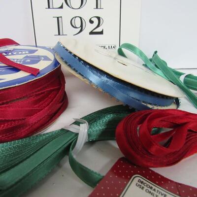 Vintage Fabric Christmas Ribbon and Tiny Bells