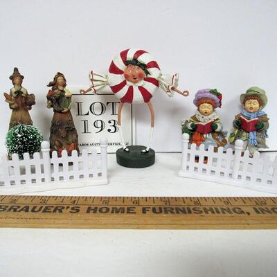 Thanksgiving Figures and Christmas Figures, Resin or Plastic