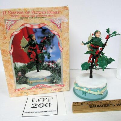 Older Enesco Flower Fairy Music Box