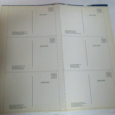 1991 Campbell's Soup Calendar With Postcards and 4 Glass Christmas Ornaments