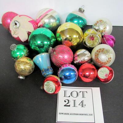 Vintage Glass Christmas Ornaments