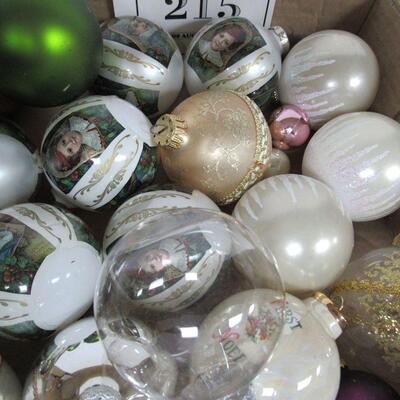 Lot of Glass Christmas Ornaments