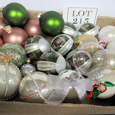 Lot of Glass Christmas Ornaments
