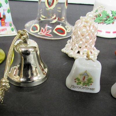 Lot of Vintage and Modern Christmas Bell Ornaments