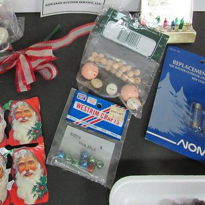Mixed Lot of Christmas, Old Tin Candle Clips, Scraps, Craft Items, Fuses