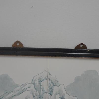 LOT 32.  FRAMED TILE ART