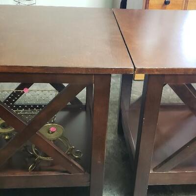 Two Solid Wood end tables