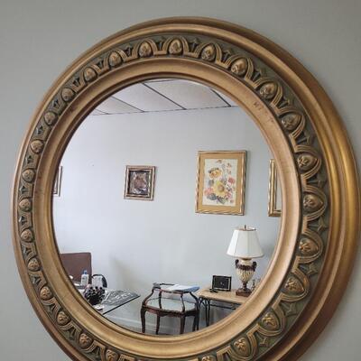 Ornate Round Mirror