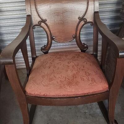Vintage Ornate Rcoking Chair