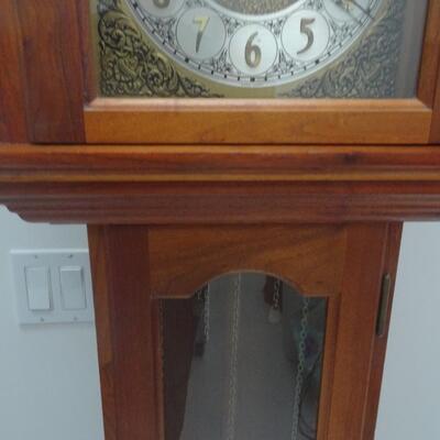 LOT 58. EMPEROR BRAND TALL CASE CLOCK