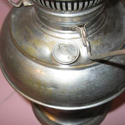 MS Antique Rayo Kerosene Oil Lamp Electrified Zinc
