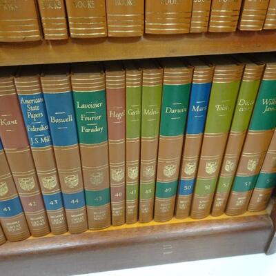 LOT 81  GREAT BOOKS OF THE WESTERN WORLD SET  ENCYCLOPEDIA BRITANNICA INC. SET OF 54