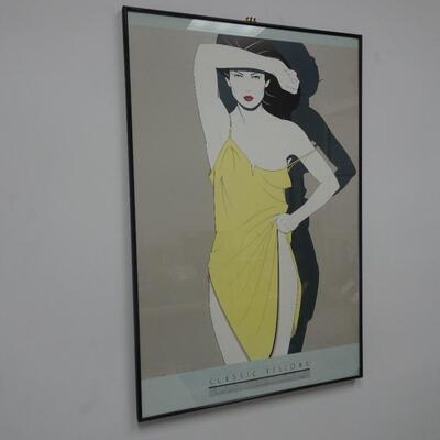 LOT 85 VINTAGE PATRICK NAGEL FRAMED LITHOGRAPH