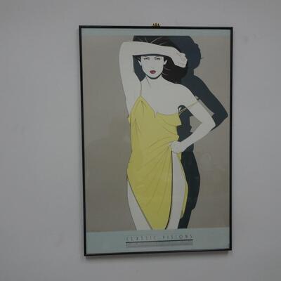 LOT 85 VINTAGE PATRICK NAGEL FRAMED LITHOGRAPH