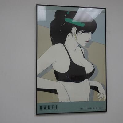 LOT 86. VINTAGE PATRICK NAGEL FRAMED LITHOGRAPH