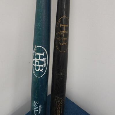 LOT 88. TWO WOOD SOFTBALL BATS