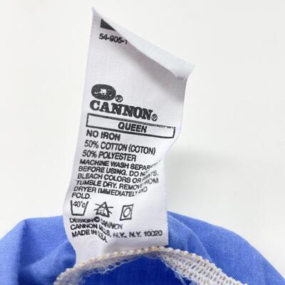 BLUE QUEEN FITTED SHEET