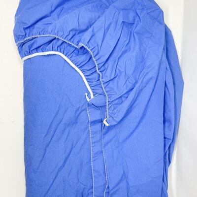 BLUE QUEEN FITTED SHEET