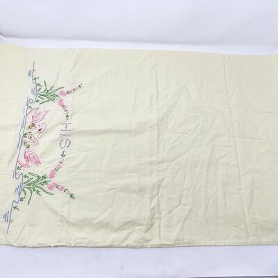 â€œHISâ€ EMBROIDERED PILLOW CASE
