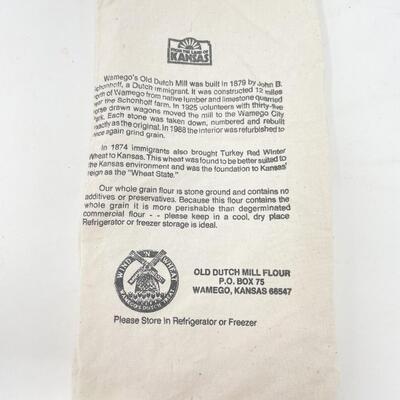 â€œOLD DUTCH MILLâ€ WAMEGO KS SMALL FLOUR SACK