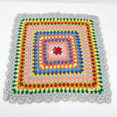 HAND CROCHETED 15â€ GRANNY SQUARE
