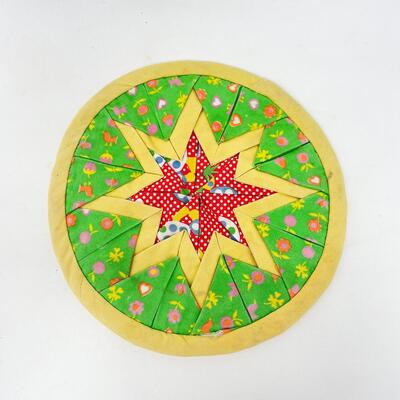 HANDMADE 8â€ QUILTED HOT PAD