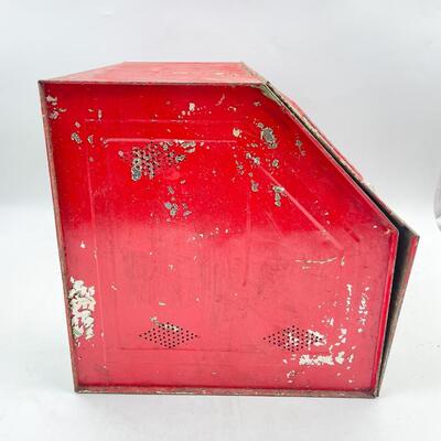 VINTAGE CHIPPY METAL BREAD BOX