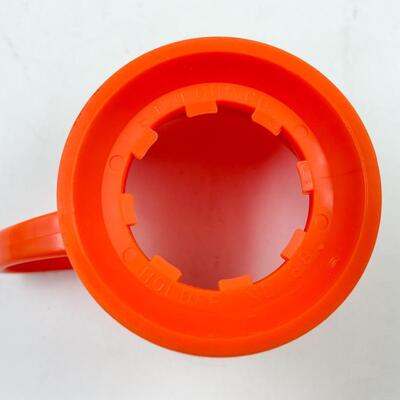 VINTAGE SOLO COZY CUPS & 7 ORANGE HOLDERS