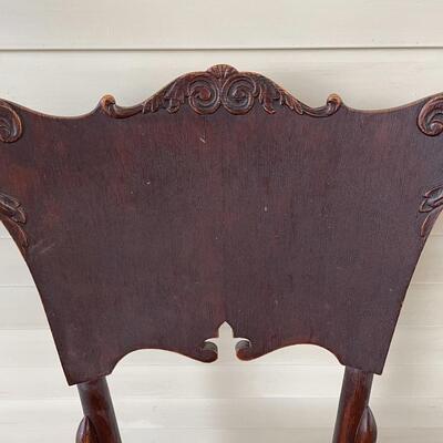 VINTAGE WOODEN & CANE CHAIR