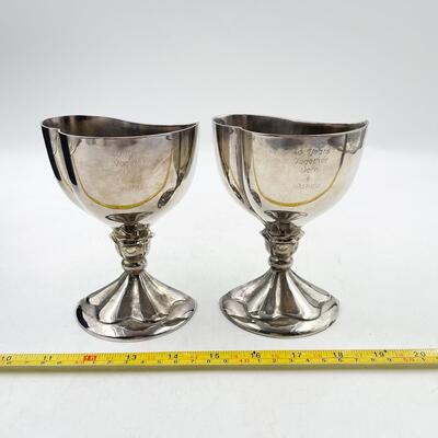 SILVERPLATE â€œSWEETHEARTâ€ TWO PIECE 5.5â€ GOBLET & BOX
