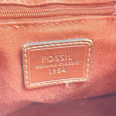 VINTAGE FOSSIL EMBROIDERED WOVEN HANDBAG