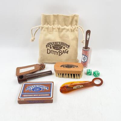 VINTAGE â€œBARBERSHOP DITTY BAGâ€ MENâ€™S GROOMING KIT