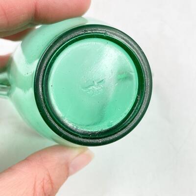 VINTAGE MINI GREEN GLASS DISHES SET