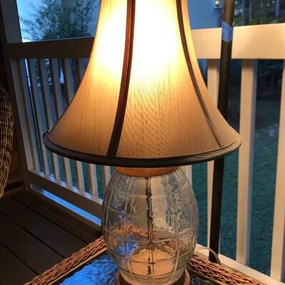 Floor Lamp and Table Lamp w/Bell Shades