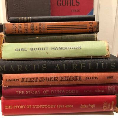 Vintage Old Books and Bookend