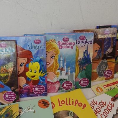 25 Children's Books, Disney Princess's Story Reader, Elmo, The Mitten