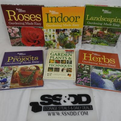 6 Books: Better Homes and Gardens Gardening Made Easy, Encyclopedia